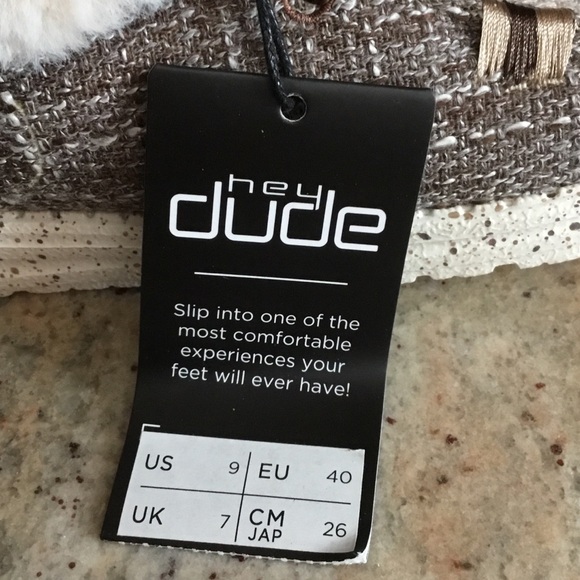 NEW Hey Dude Britt Boho Chevron Faux Fur Trim Shoes - Picture 14 of 15